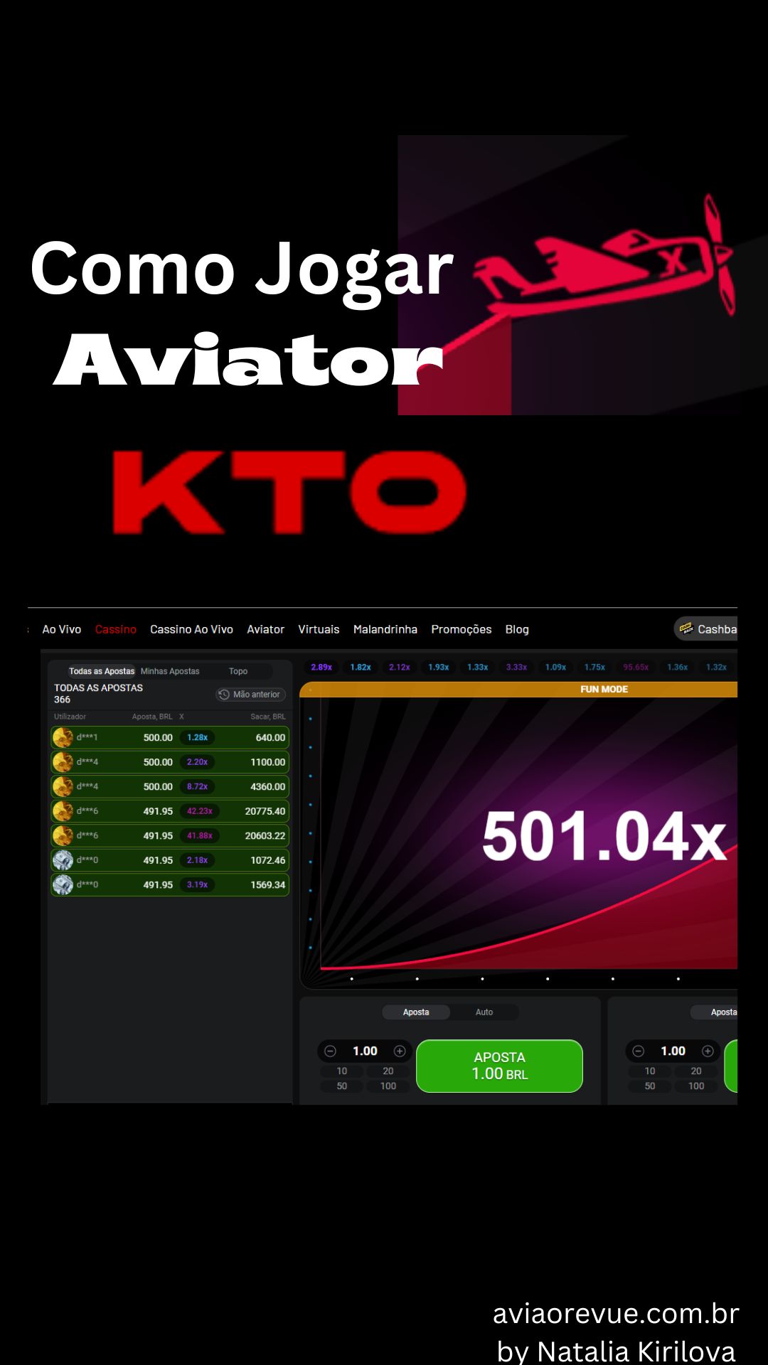 Como Jogar Aviator KTO - Guia para apostas