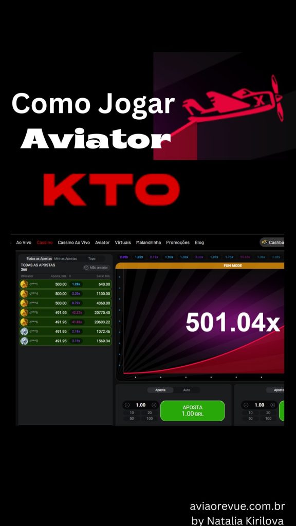 Um guia completo para apostas, bônus e pagamentos no Aviator KTO